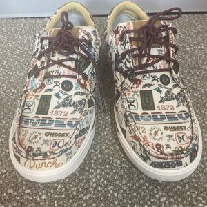 Twisted X Hooey R Loper Women’s Style WHYC034 Printed Canvas Sneakers 9 1/2 M.